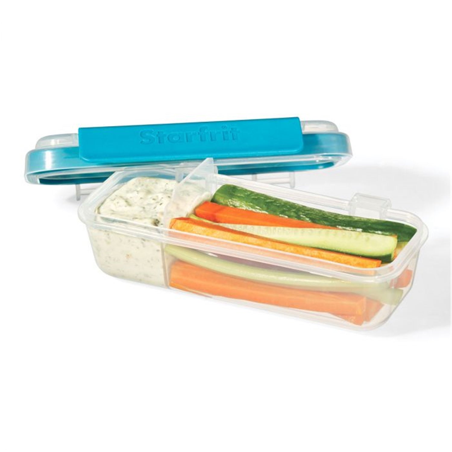 LocknLock - Ensemble de 2 Contenants pour Collations et Trempettes, Capacité de 414mL, Bleu - Simple Boutique