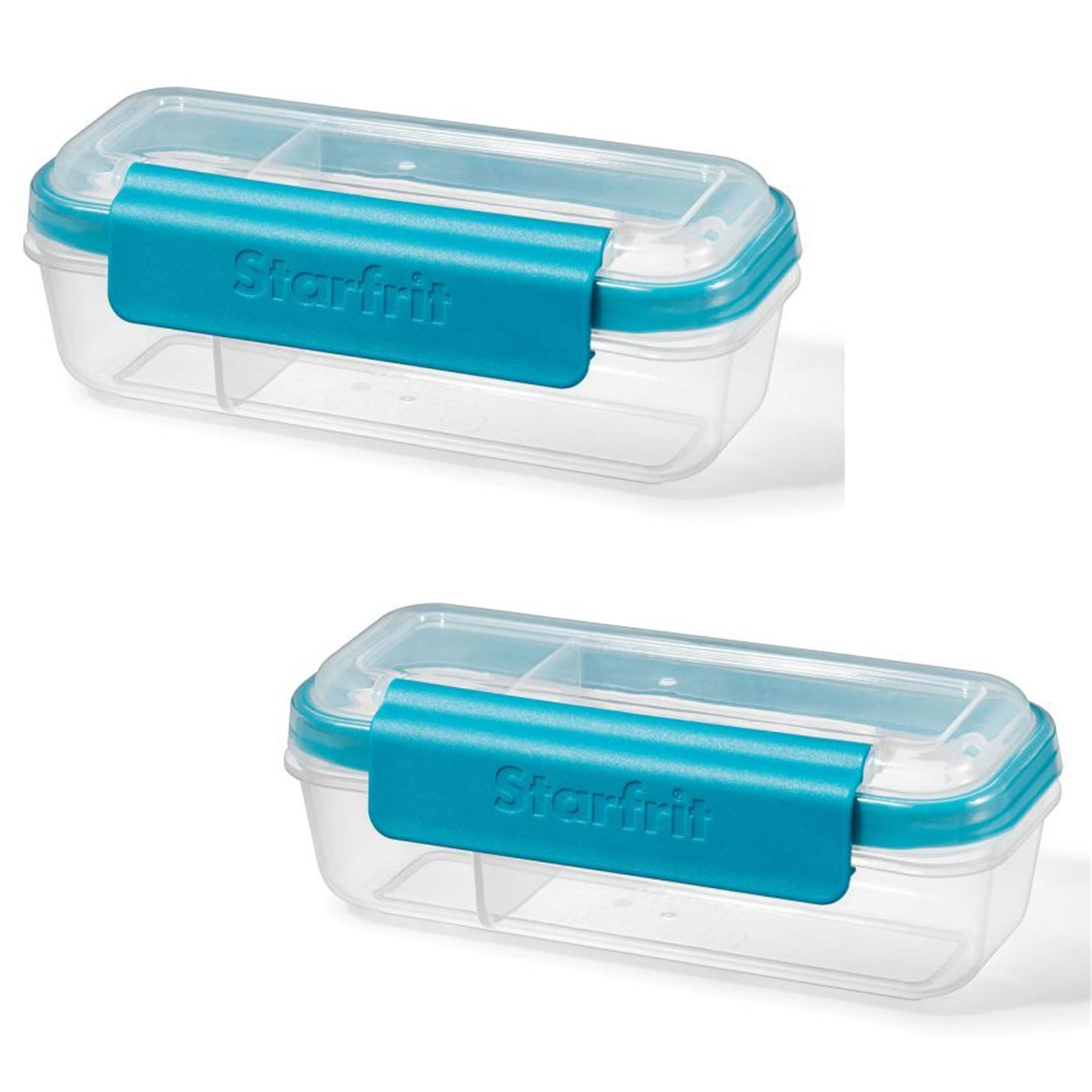LocknLock - Ensemble de 2 Contenants pour Collations et Trempettes, Capacité de 414mL, Bleu - Simple Boutique