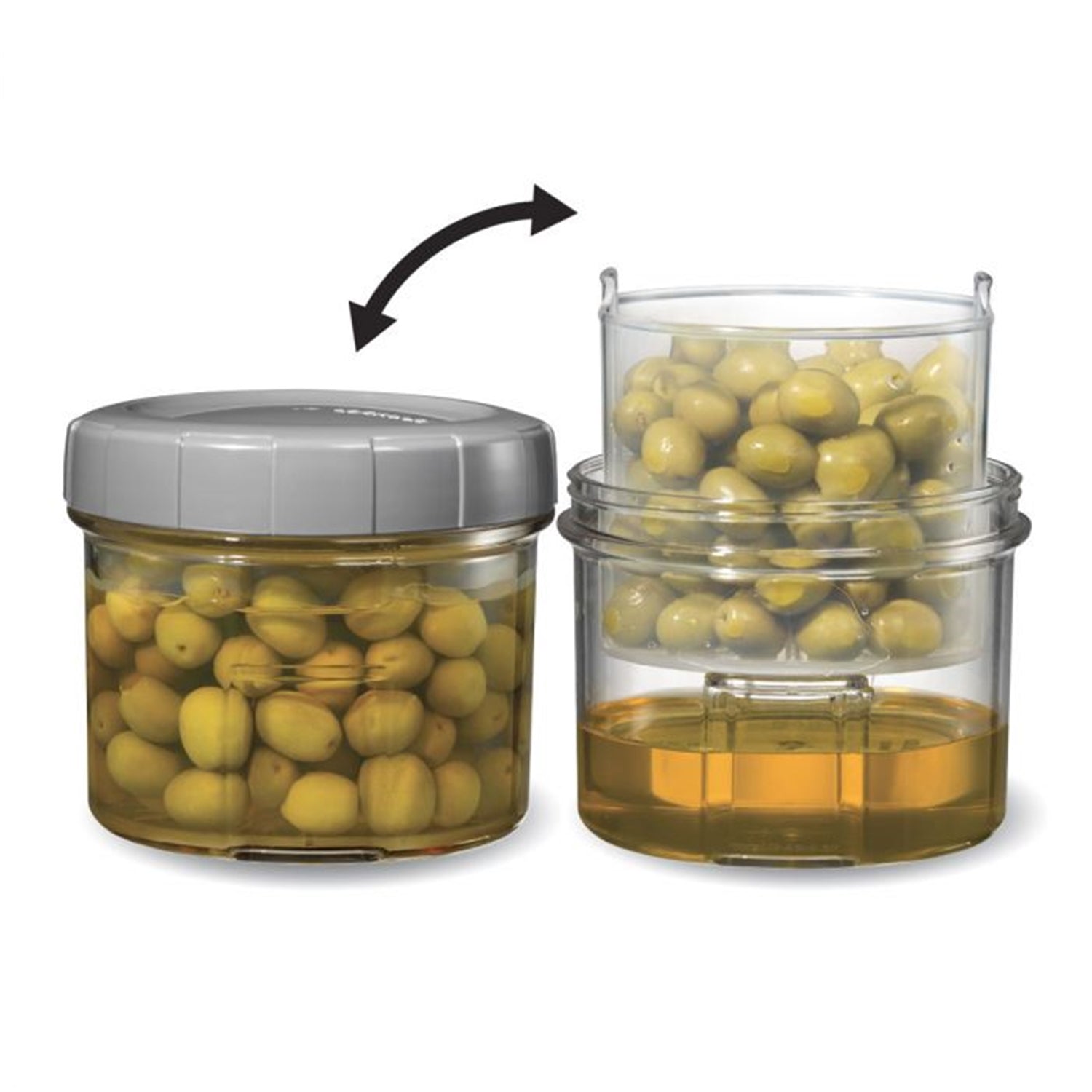 LocknLock - Ensemble de 2 Contenants pour Marinade, Capacité de 500mL, Gris - Simple Boutique