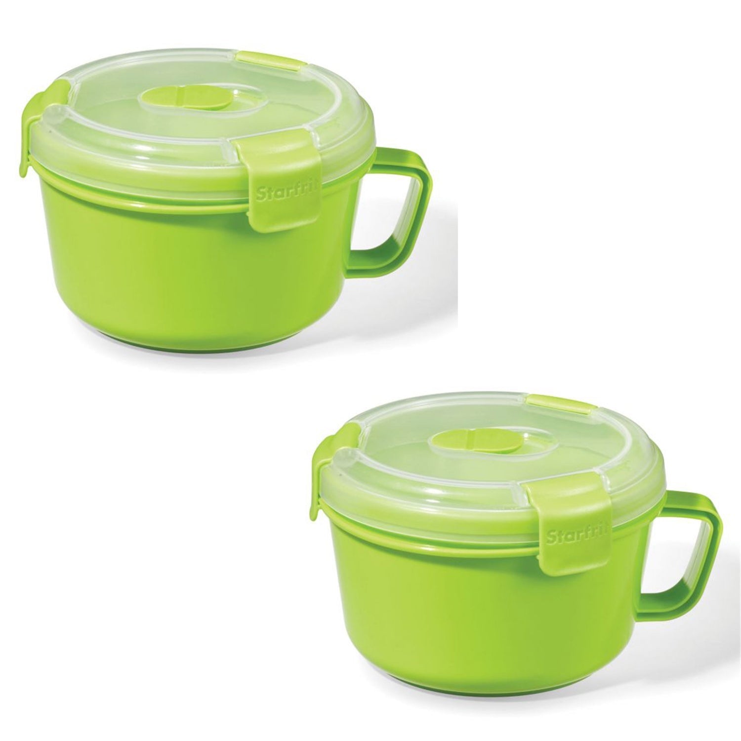 LocknLock - Ensemble de 2 Contenants pour Repas EasyLunch, Capacité de 1.1 Litre, Vert - Simple Boutique