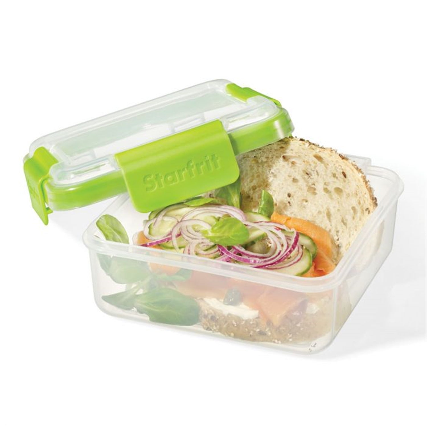 LocknLock - Ensemble de 2 Contenants pour Sandwich Double EasyLunch, Capacité de 946mL, Vert - Simple Boutique