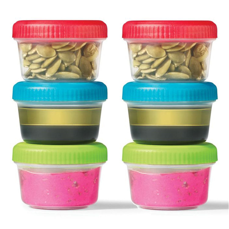 LocknLock - Ensemble de 6 Mini Contenants EasyLunch, Capacité de 30mL, Multicolore - Simple Boutique