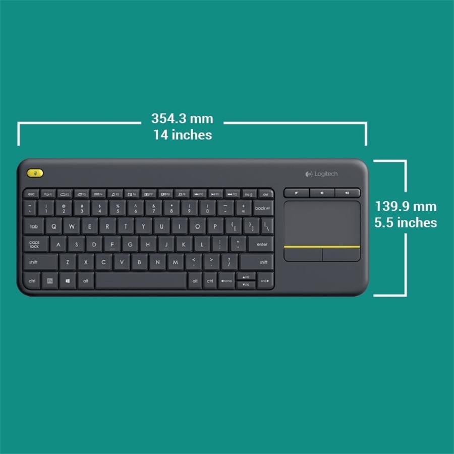 Logitech K400 Clavier Sans Fil Avec Pavé Tactile Francais, Pour Ordinateur ou Télévision Intelligente - Simple Boutique