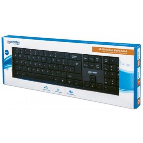 Manhattan Clavier Multimédia Avec Fil USB Anglais - Simple Boutique