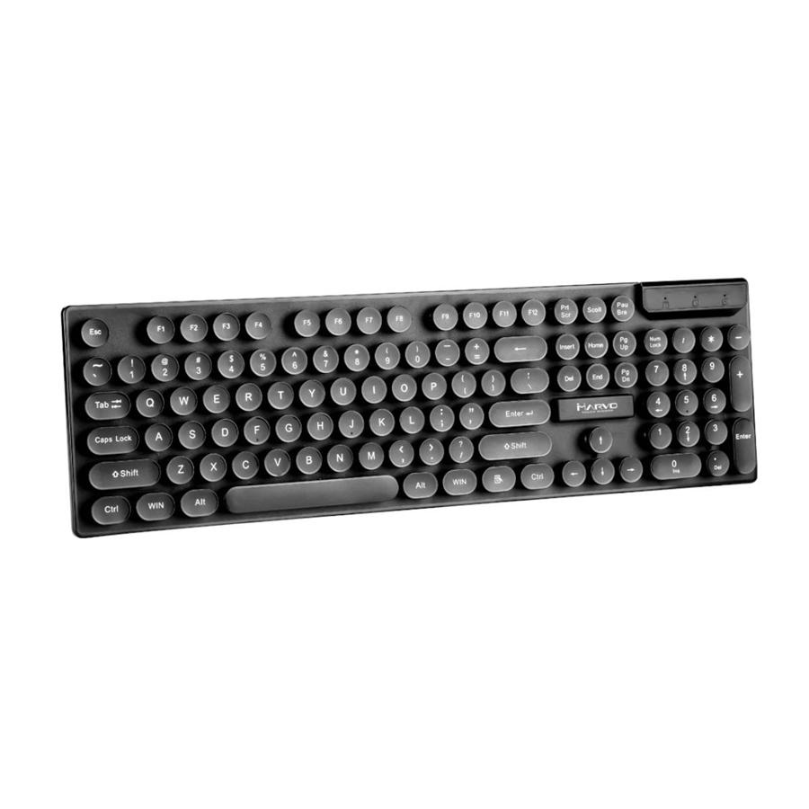 Marvo Office - Ensemble Clavier et Souris Sans-Fil, 104 Touches, Langue Anglais, 1000 DPI, Noir - Simple Boutique
