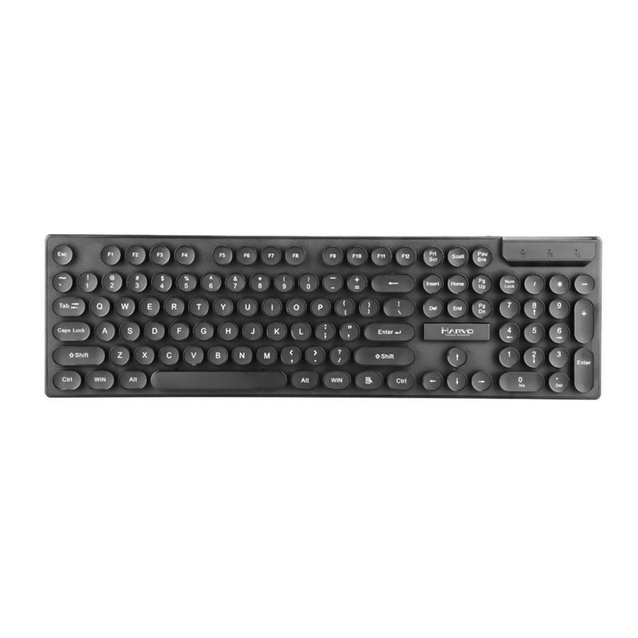 Marvo Office - Ensemble Clavier et Souris Sans-Fil, 104 Touches, Langue Anglais, 1000 DPI, Noir - Simple Boutique