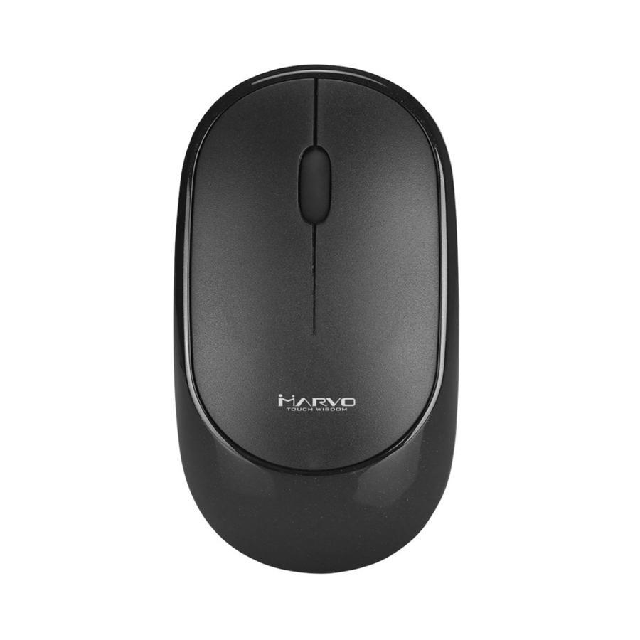 Marvo Office - Ensemble Clavier et Souris Sans-Fil, 96 Touches, Langue Anglais, 1000 DPI, Noir - Simple Boutique