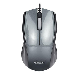 Marvo Office - Souris Optique Filaire avec 3 Boutons, DPI: 1200, Gris - Simple Boutique