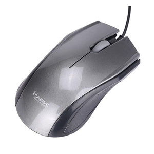 Marvo Office - Souris Optique Filaire avec 3 Boutons, DPI: 1200, Gris - Simple Boutique