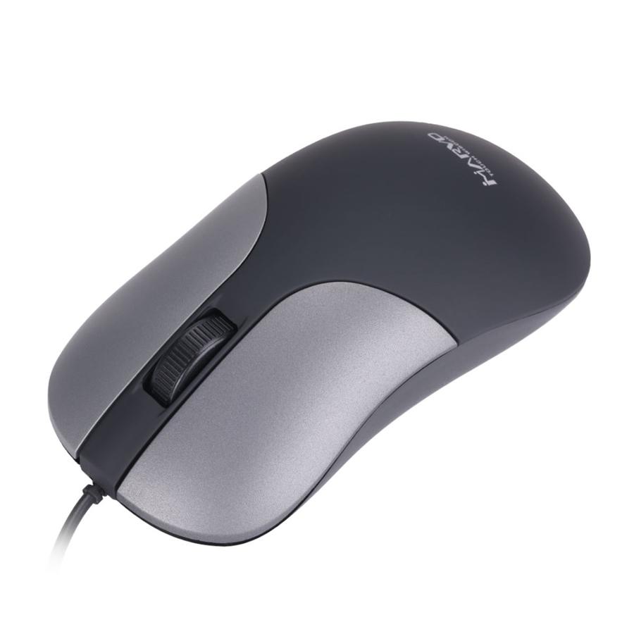 Marvo Office - Souris Optique Filaire avec 3 Boutons, DPI: 1200, Gris - Simple Boutique