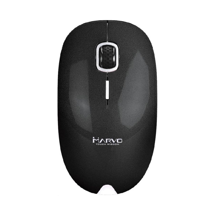 Marvo Office - Souris Optique Sans-Fil avec 3 Boutons, DPI: 1000/1200/1600, Noir - Simple Boutique