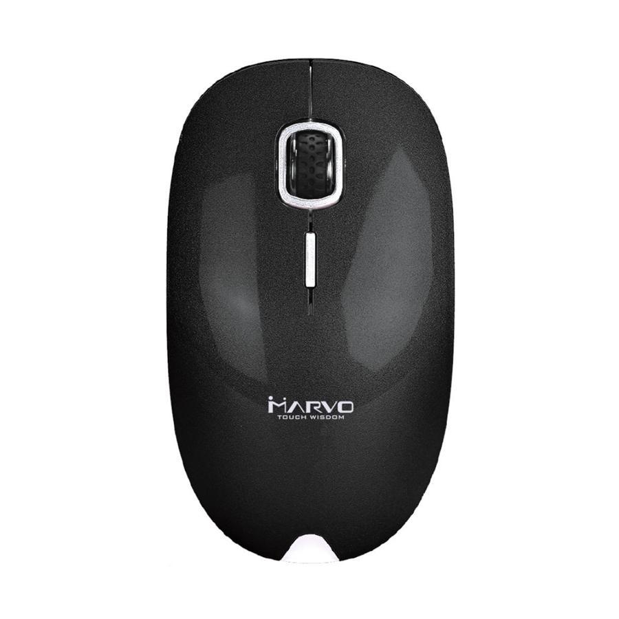 Marvo Office - Souris Optique Sans-Fil avec 3 Boutons, DPI: 1000/1200/1600, Noir - Simple Boutique