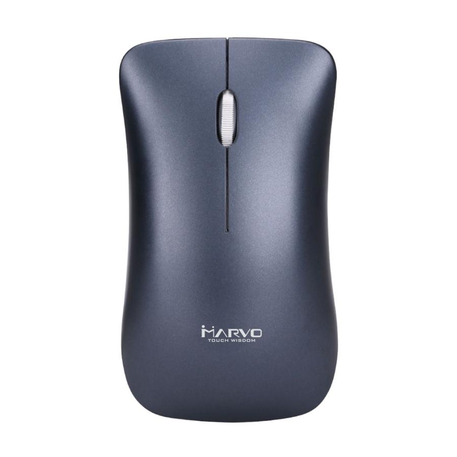 Marvo Office - Souris Optique Sans-Fil avec 3 Boutons et Batterie Intégré, DPI: 1000/1200/1600, Noir - Simple Boutique