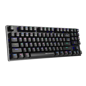 Marvo Pro - Clavier de Jeu Mécanique Filaire avec 89 Touches et Rétro-Éclairage RGB, Noir - Simple Boutique