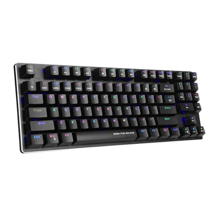 Marvo Pro - Clavier de Jeu Mécanique Filaire avec 89 Touches et Rétro-Éclairage RGB, Noir - Simple Boutique
