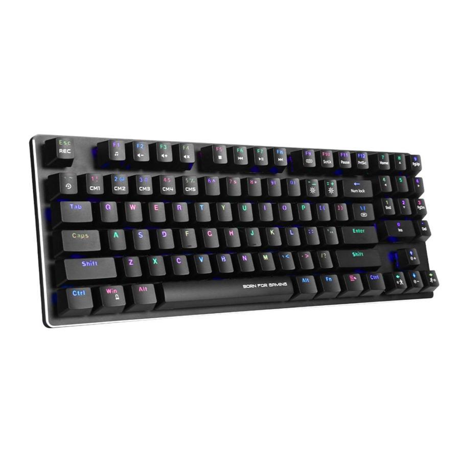 Marvo Pro - Clavier de Jeu Mécanique Filaire avec 89 Touches et Rétro-Éclairage RGB, Noir - Simple Boutique