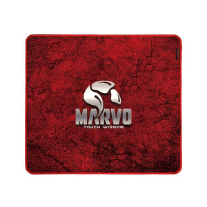 Marvo Pro - Tapis de Souris 450x400x3mm, Surface Textile Haute Densité et Imperméable, Rouge - Simple Boutique