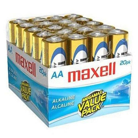 Maxell - Batteries Alcalines AAA, Paquet de 20