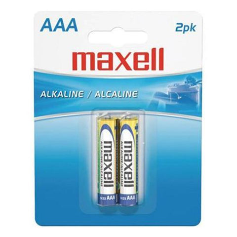 Maxell - Batteries Alcalines AAA, Paquet de  2