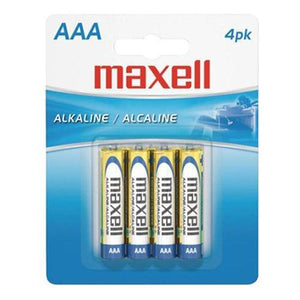 Maxell - Batteries Alcalines AAA, Paquet de 4 - Simple Boutique