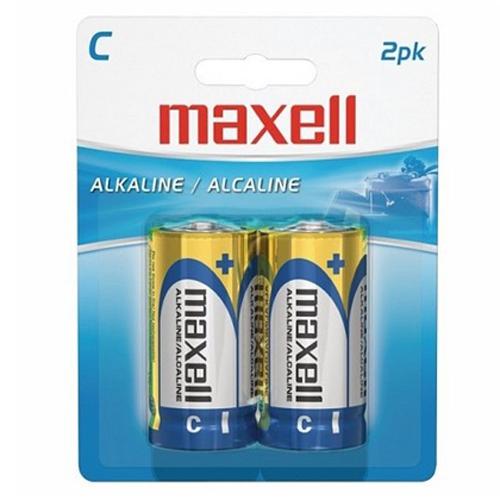 Maxell - Batteries Alcalines C, Paquet de 2