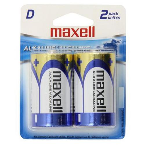Maxell - Batteries Alcalines D, Paquet de 2