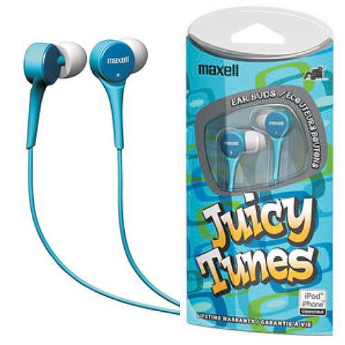 Maxell écouteurs boutons Juicy Tunes - Bleu - Simple Boutique