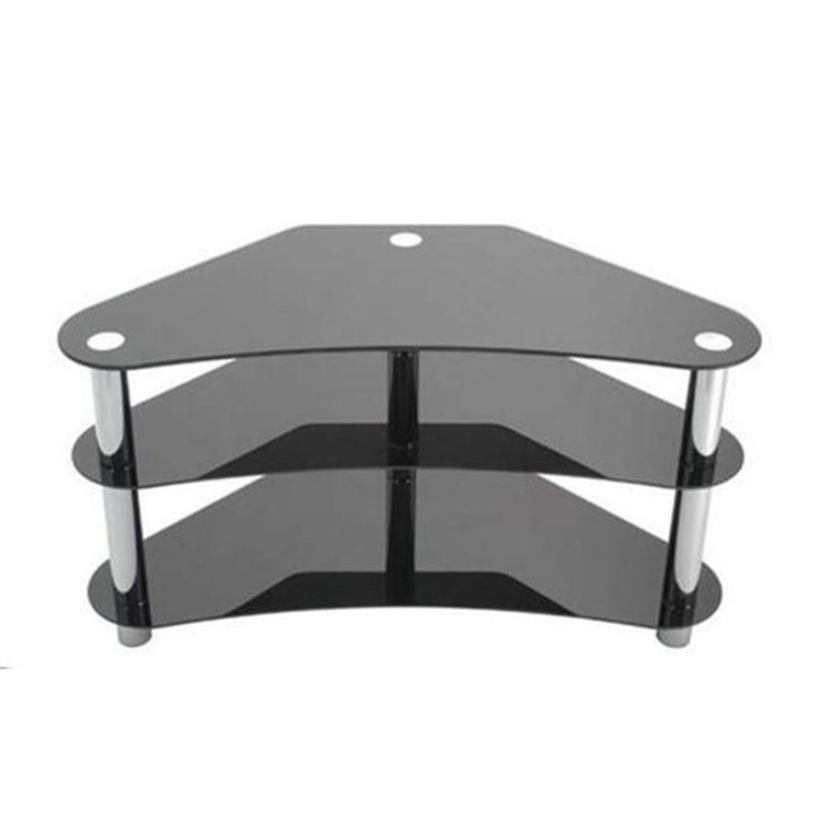 Meuble TV A 3 Tablettes En Verre Trempé - Simple Boutique
