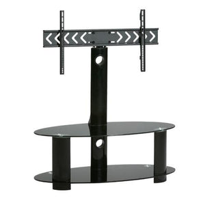 Meuble de Télé avec 2 tablettes de verre NOIR 32" à 50" - Simple Boutique