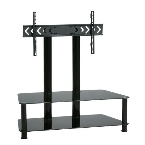 Meuble de Télé avec 2 tablettes de verre NOIR 32" à 50" - Simple Boutique