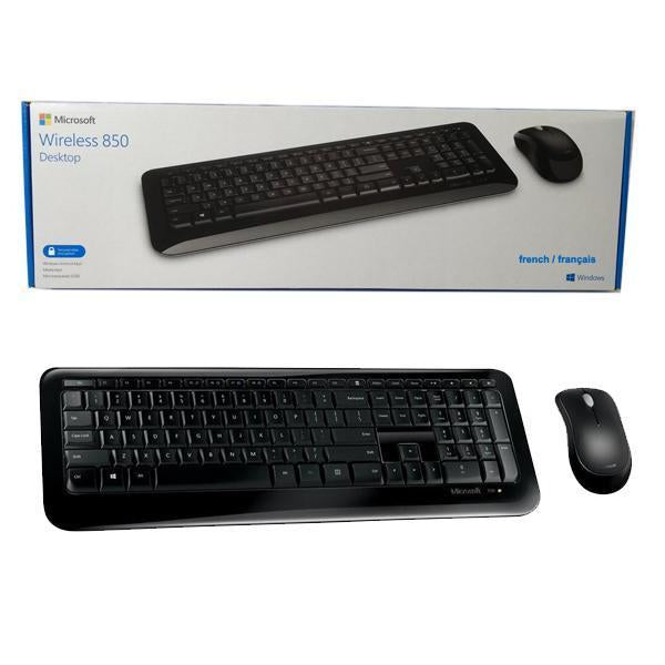 Microsoft 850 Combo Souris Et Clavier Optique Sans Fil Français - Simple Boutique