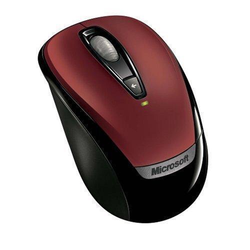 Microsoft Souris Optique sans-fil notebook 3000 Rouge - Simple Boutique