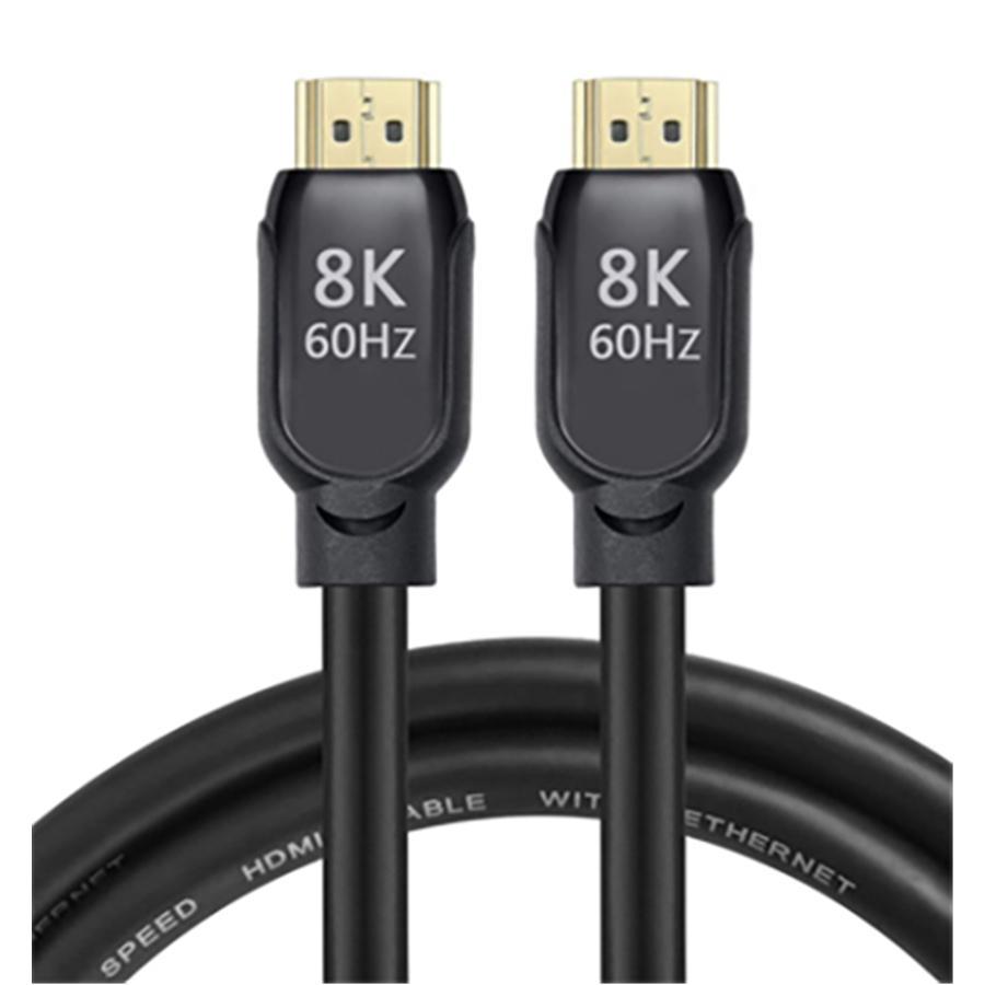 Millenium - Câbles HDMI 2.1 Compatible 8K, Longeur 1m, Fiche Minces, 60 Hz, 48 GBPS, Noir - Simple Boutique