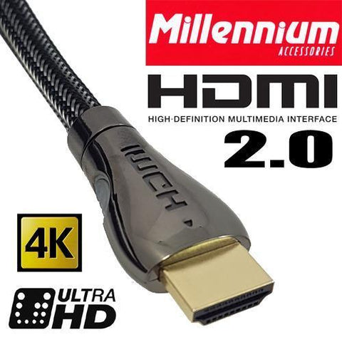 Millennium Câble HDMI Haute Vitesse PREMIUM 2.0 4Kx2k 60Hz 4096X2160 18Gbps 15 Mètres