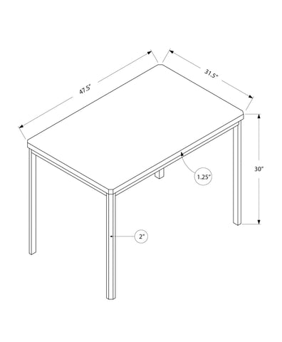 Monarch Specialties I 1041 Table A Manger, 48