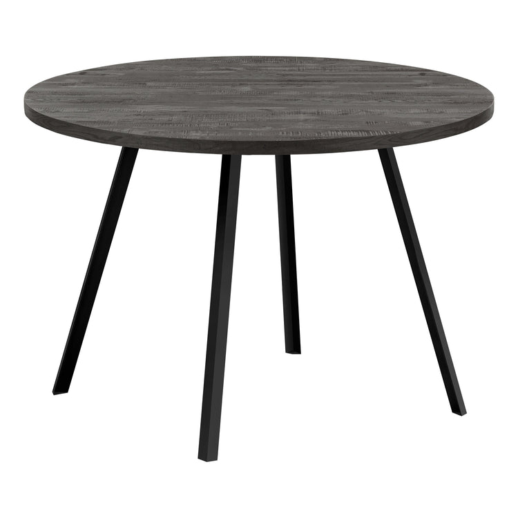 Monarch Specialties I 1153 Table A Manger, 48" Rond, Petit, Cuisine, Salle À Manger, Métal, Stratifié, Noir, Contemporain, Moderne - Simple Boutique
