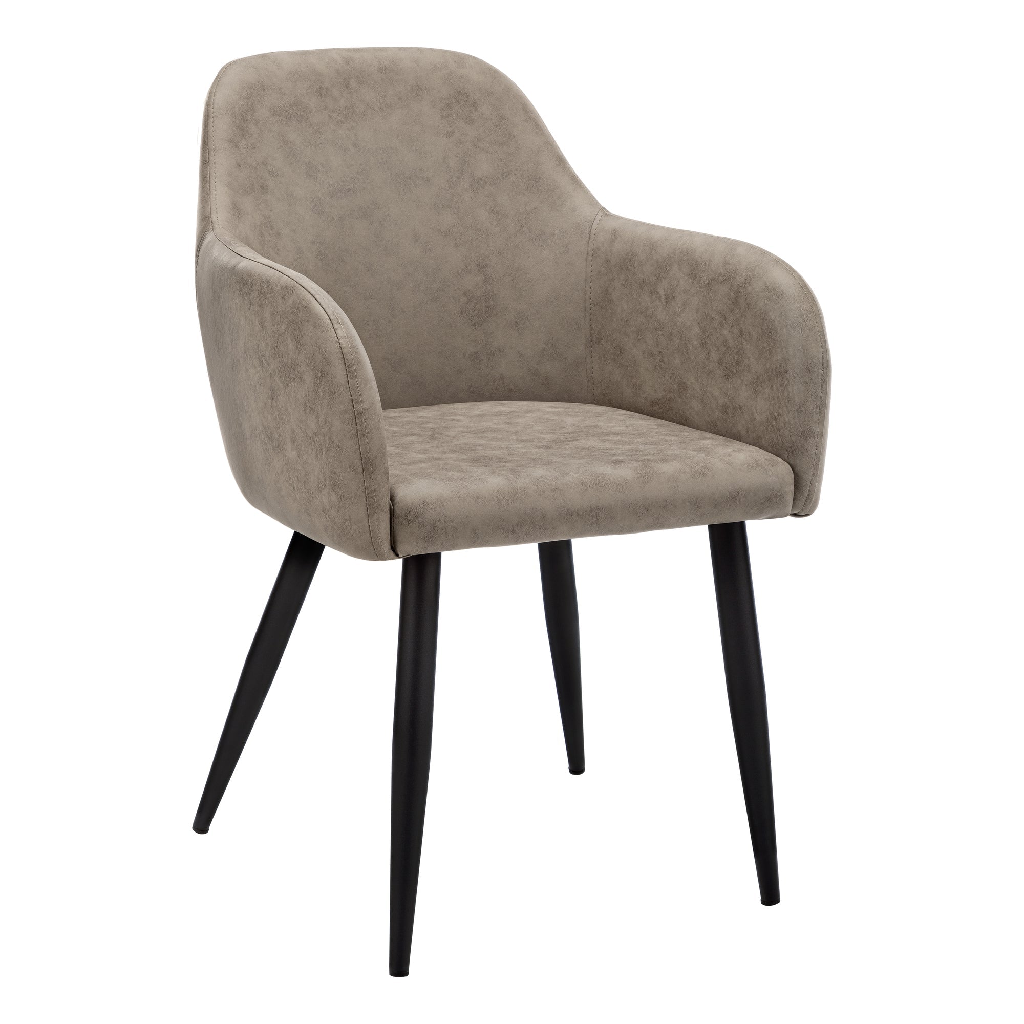 Monarch Specialties I 1194 Chaise, Lot De 2, Côté, Rembourré, Cuisine, Salle À Manger, En Tissu, Métal, Beige, Noir, Contemporain, Moderne - Simple Boutique