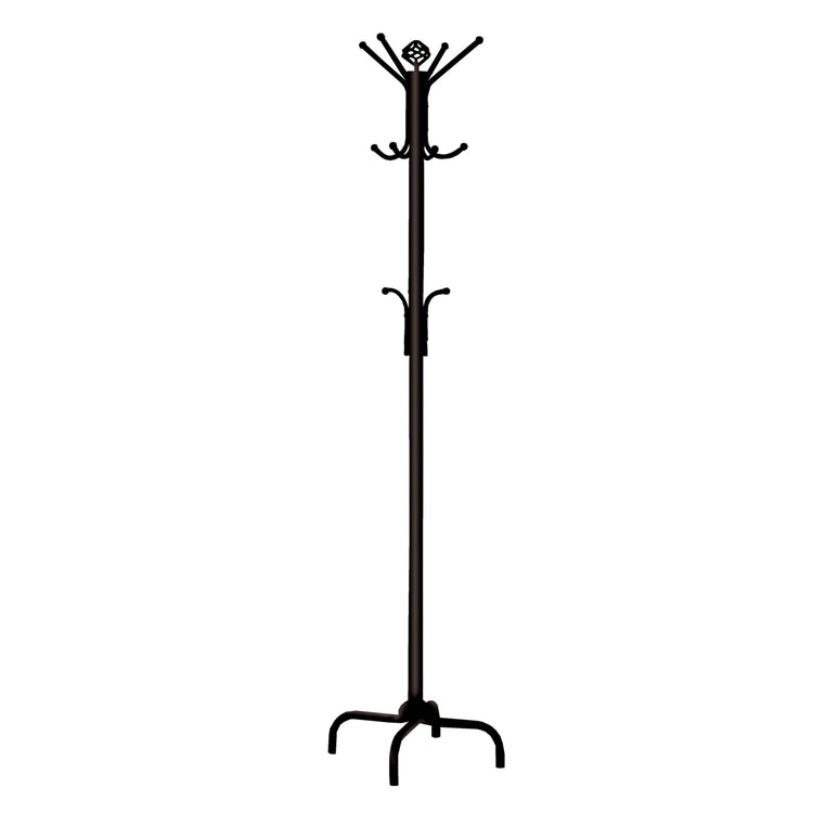 Monarch Specialties I 2019 Patère, Portemanteau, Sur Pied, 12 Crochets, Entrée, 70"h, Chambre À Coucher, Métal, Noir, Transitionnel - Simple Boutique