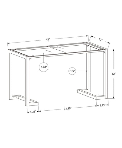 Console ou table d'appoint TEAR en fibre de verre trempé (noir)