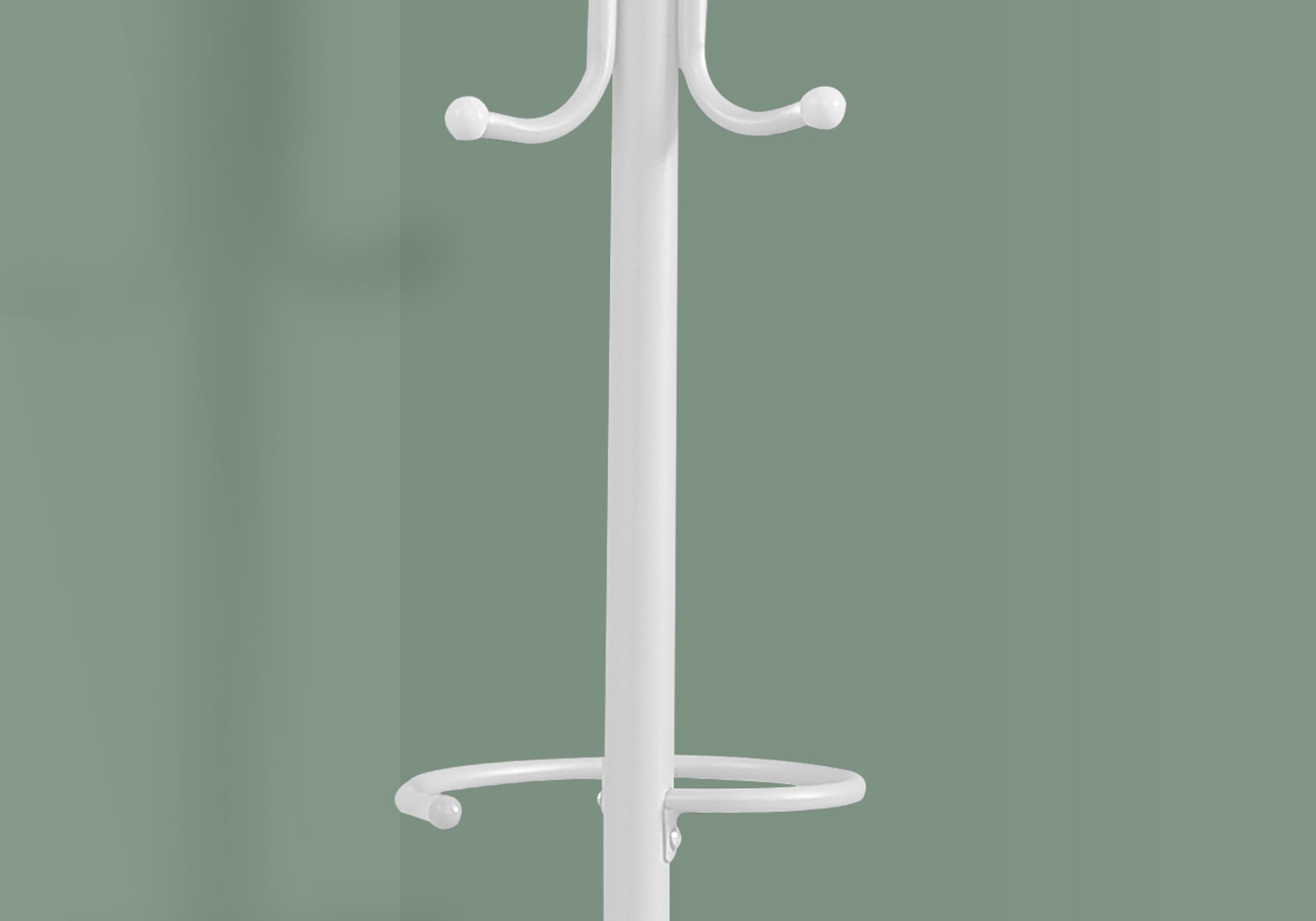 Monarch Specialties I 2164 Patère, Portemanteau, Sur Pied, Barre De Suspension, 6 Crochets, Entrée, 68"h, Chambre À Coucher, Métal, Blanc, Contemporain, Moderne - Simple Boutique
