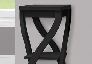 Monarch Specialties I 2414 Table D'appoint, Côté, Bout, Support Pour Plantes, Carré, Salon, Chambre À Coucher, Stratifié, Noir, Transitionnel - Simple Boutique
