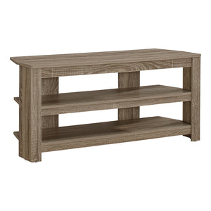 Monarch Specialties I 2569 Meuble Tv, 42 Pouces, Console, Centre De Divertissement Média, Étagères De Rangement, Salon, Chambre À Coucher, Stratifié, Brun, Contemporain, Moderne - Simple Boutique