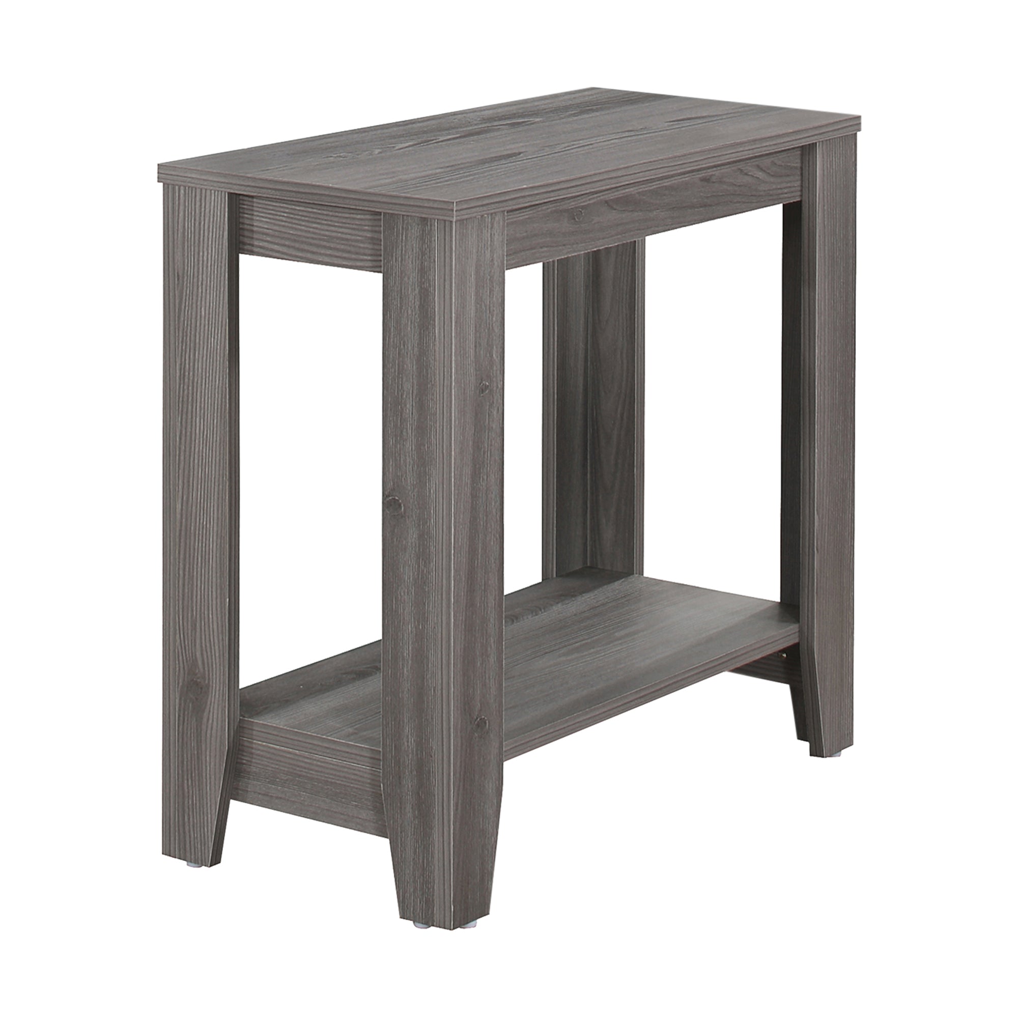 Monarch Specialties I 3118 Table D'appoint, Côté, Bout, Table De Nuit, Lampe, Salon, Chambre À Coucher, Stratifié, Gris, Transitionnel - Simple Boutique