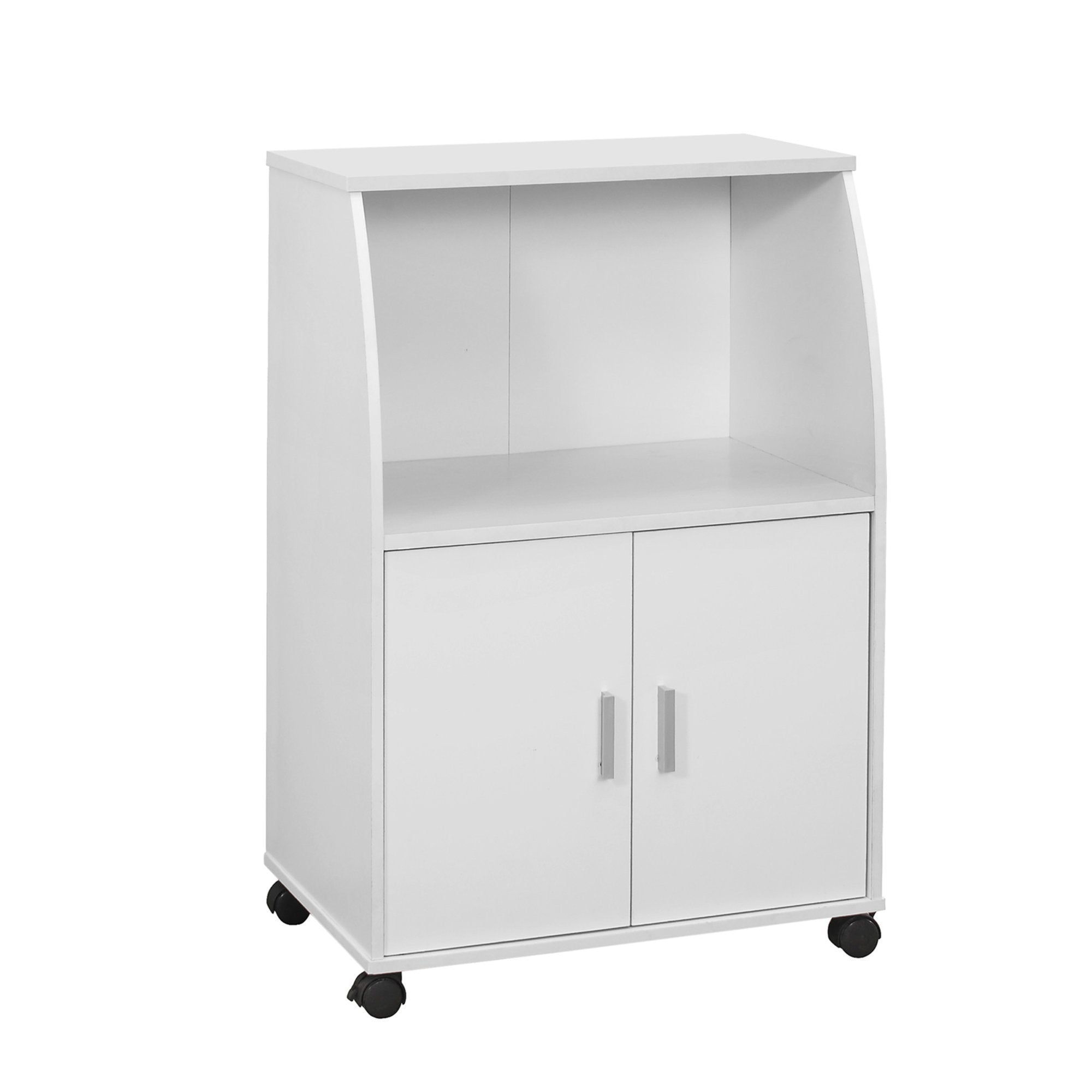 Monarch Specialties I 3139 Chariot De Cuisine, Mobile Roulant, Rangement, Utilitaire, Stratifié, Blanc, Contemporain, Moderne - Simple Boutique