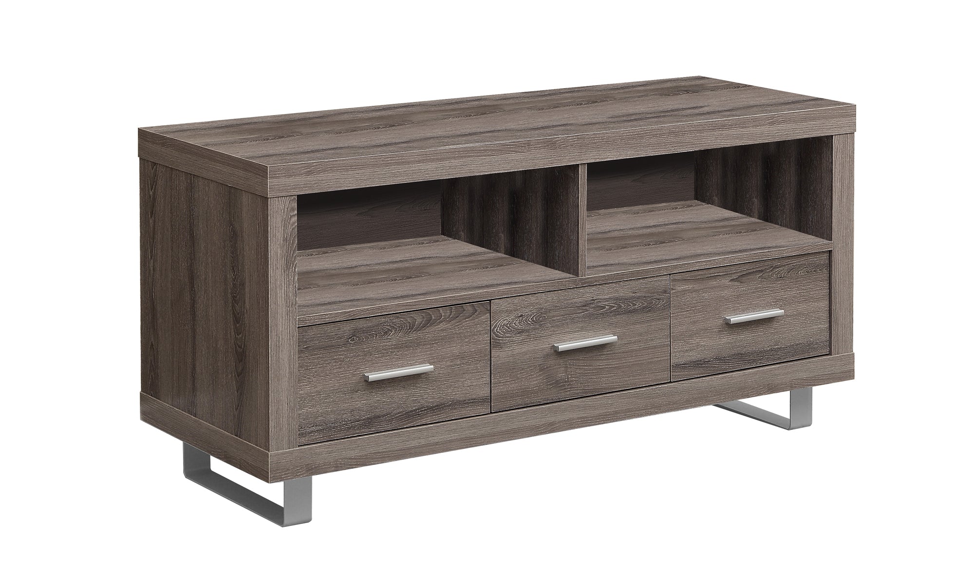 Monarch Specialties I 3250 Meuble Tv, 48 Pouces, Console, Centre De Divertissement Média, Unite De Rangement, Salon, Chambre À Coucher, Stratifié, Brun, Contemporain, Moderne - Simple Boutique