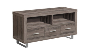 Monarch Specialties I 3250 Meuble Tv, 48 Pouces, Console, Centre De Divertissement Média, Unite De Rangement, Salon, Chambre À Coucher, Stratifié, Brun, Contemporain, Moderne - Simple Boutique