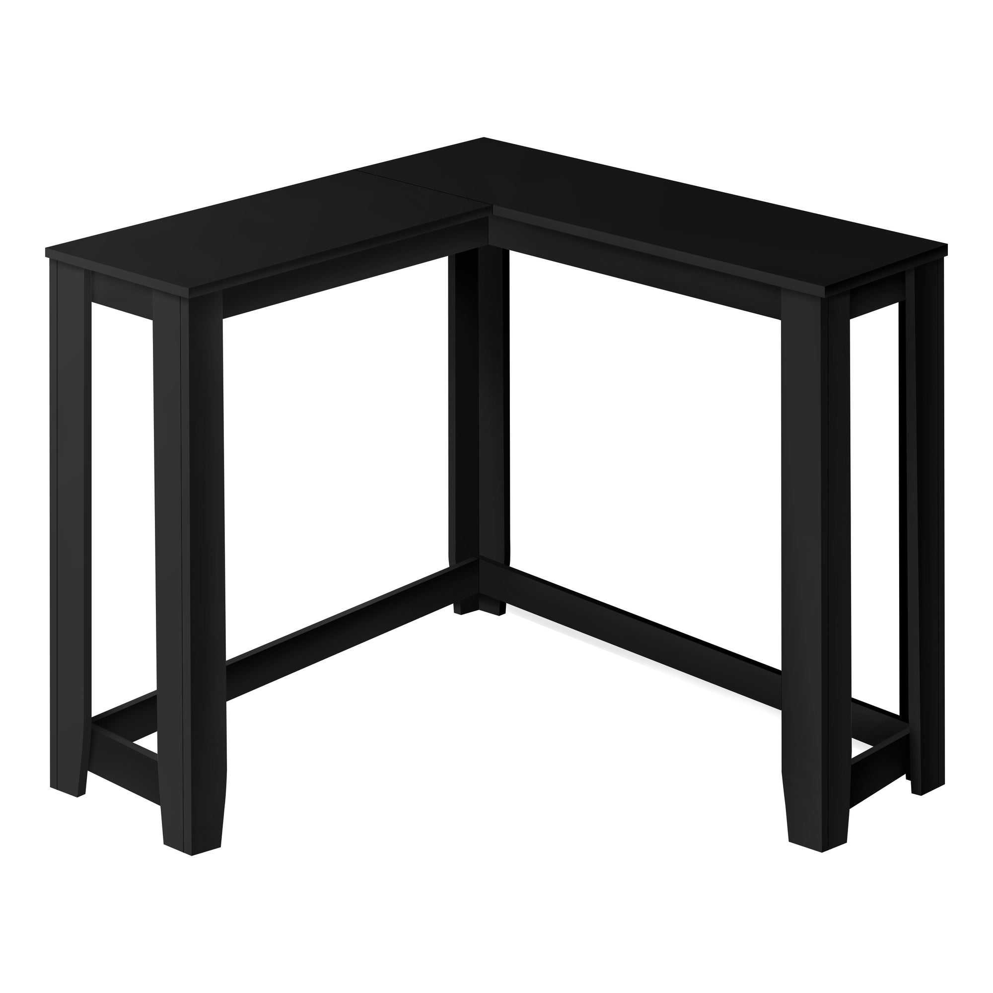 Monarch Specialties I 3657 Table D'appoint, Console, Entrée, Étroit, Coin, Salon, Chambre À Coucher, Stratifié, Noir, Transitionnel - Simple Boutique