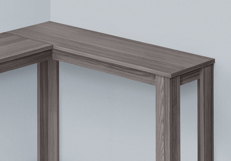 Monarch Specialties I 3658 Table D'appoint, Console, Entrée, Étroit, Coin, Salon, Chambre À Coucher, Stratifié, Gris, Contemporain, Moderne - Simple Boutique