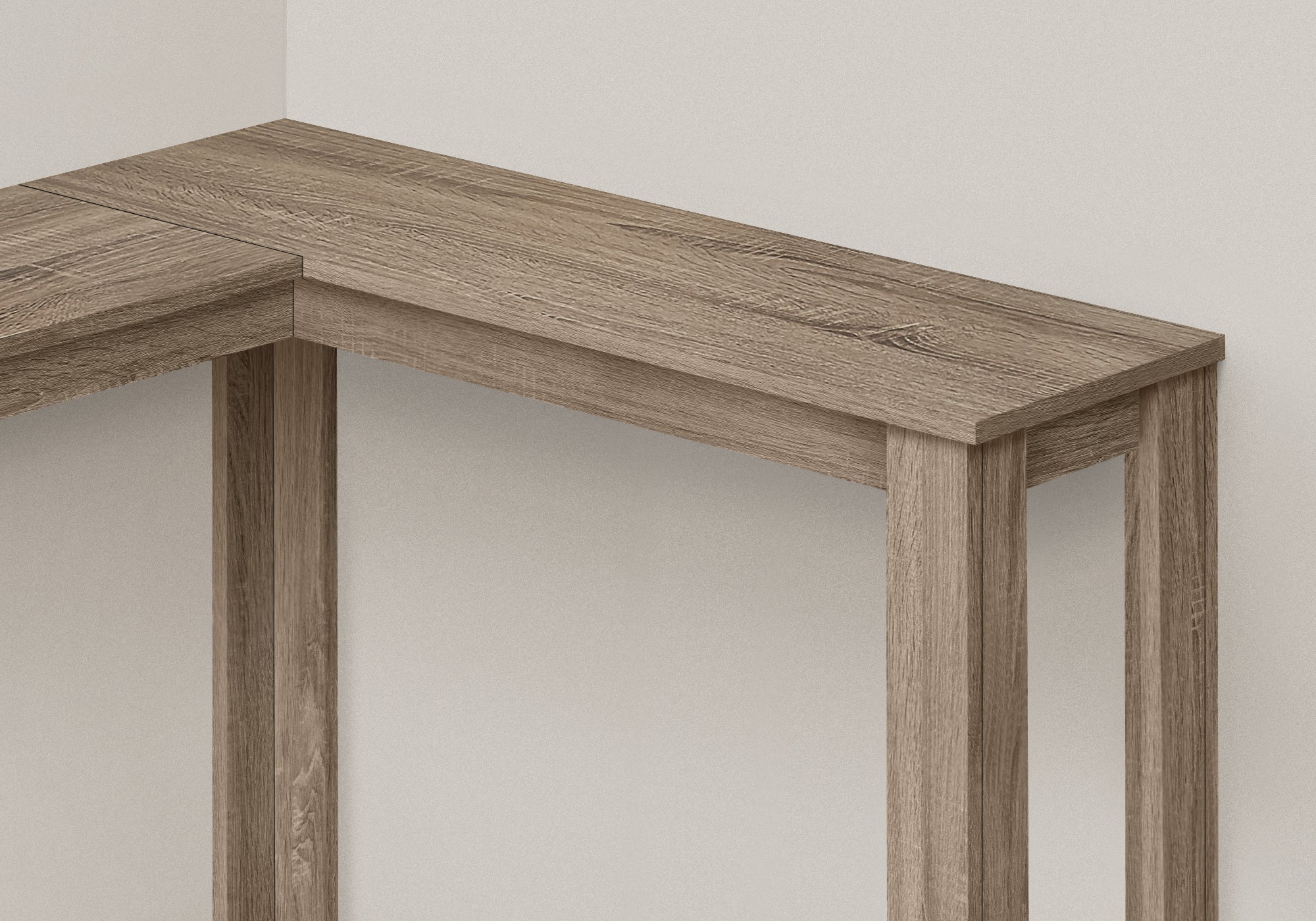Monarch Specialties I 3659 Table D'appoint, Console, Entrée, Étroit, Coin, Salon, Chambre À Coucher, Stratifié, Brun, Contemporain, Moderne - Simple Boutique
