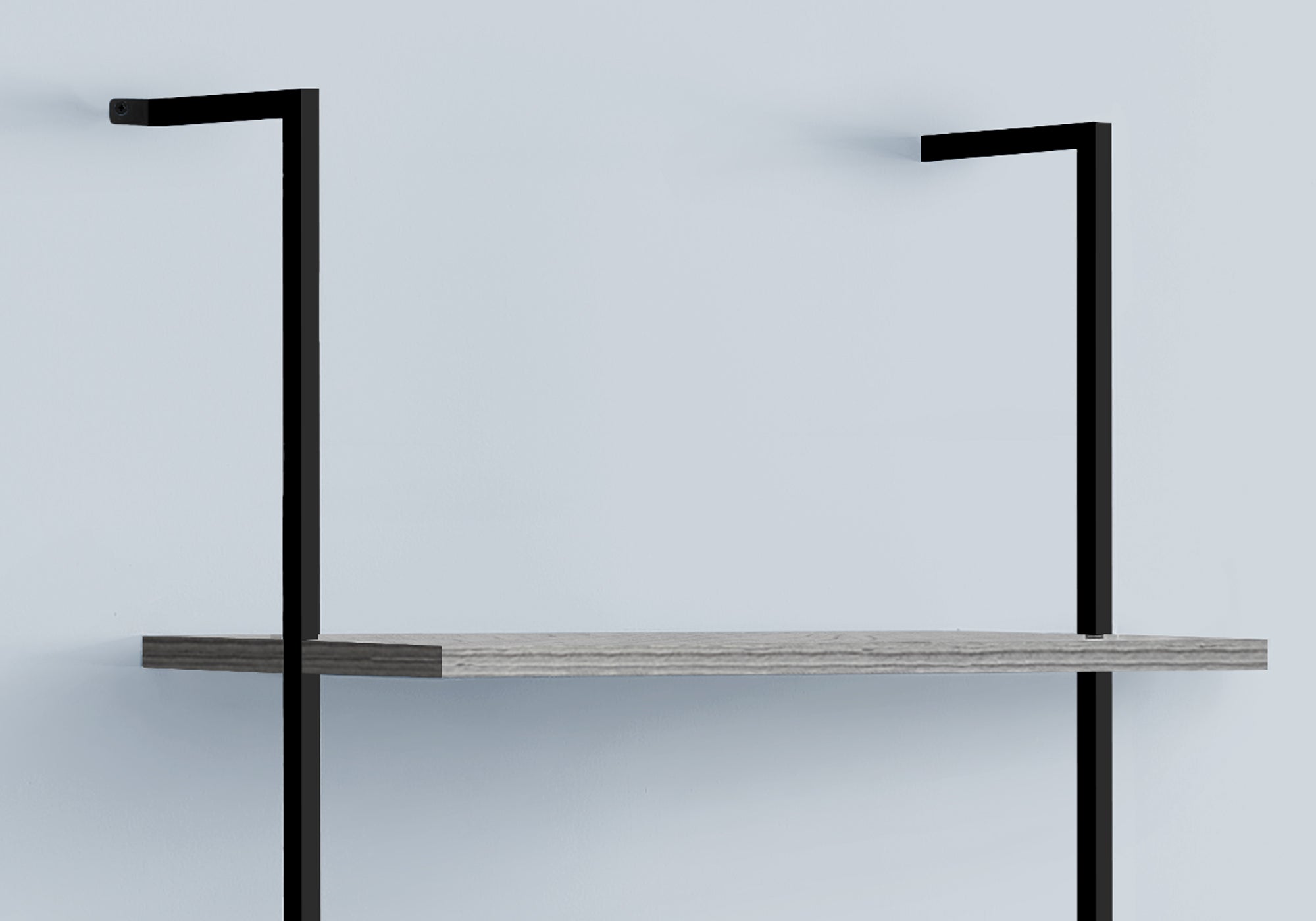 Monarch Specialties I 3681 Étagère À Livres, Étagère, Étagère, Échelle, 5 Niveaux, 72"h, Bureau, Chambre À Coucher, Métal, Stratifié, Gris, Noir, Contemporain, Moderne - Simple Boutique